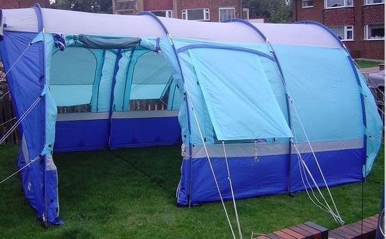 Reimo Tourmobil V XL awning with sleeping compartment and tarp for floor