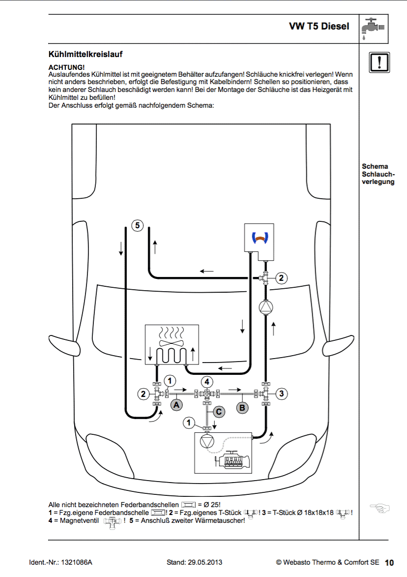 Questions about the Webasto Thermo Top C to parking / auxiliary heater  upgrade